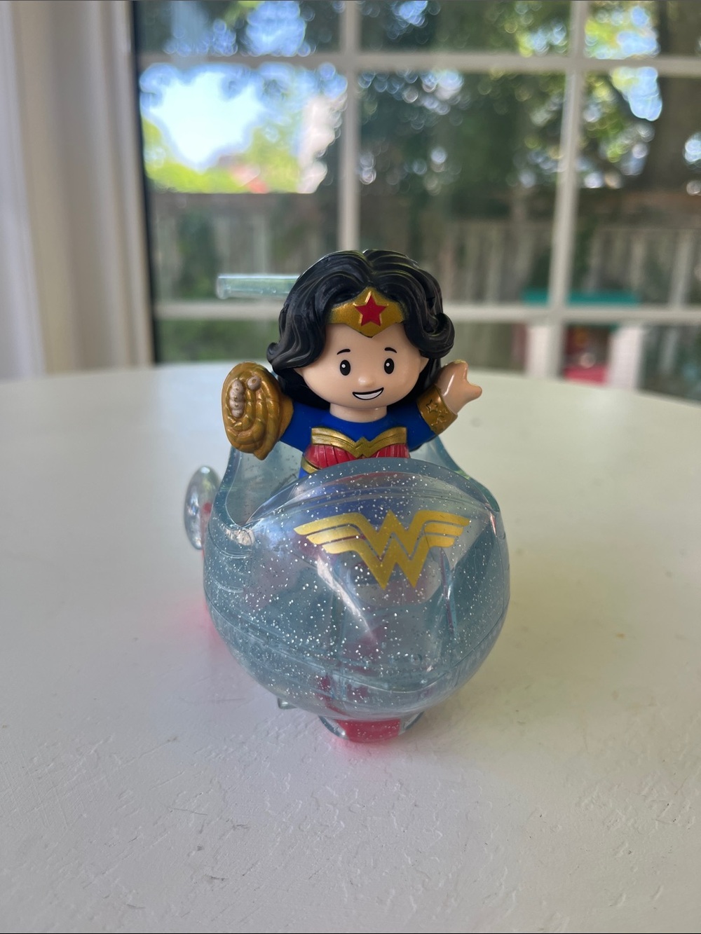 3/$20 💛Fisher Price Little People Wonder Woman Glitter Plane